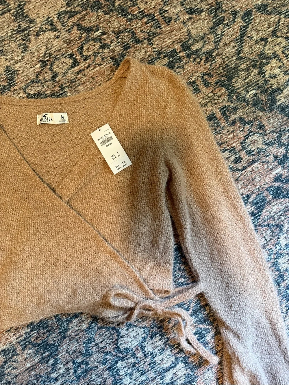 Hollister Wrap Crop Top - Camel Brown
